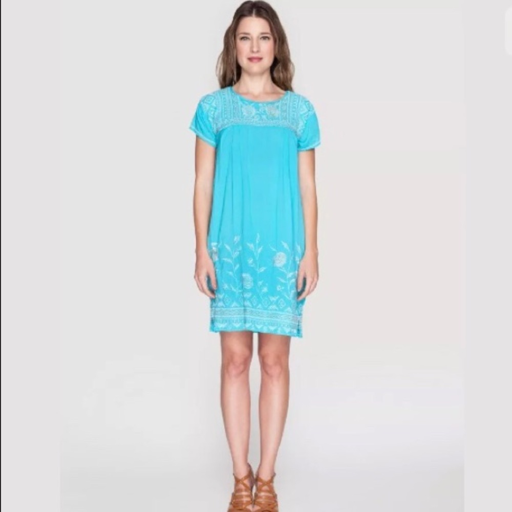 JOHNNY WAS - ODENE PLEATED PEASANT TUNIC